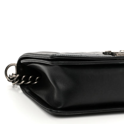 Chanel Lambskin Quilted Medium Boy Flap Black 9 of 12