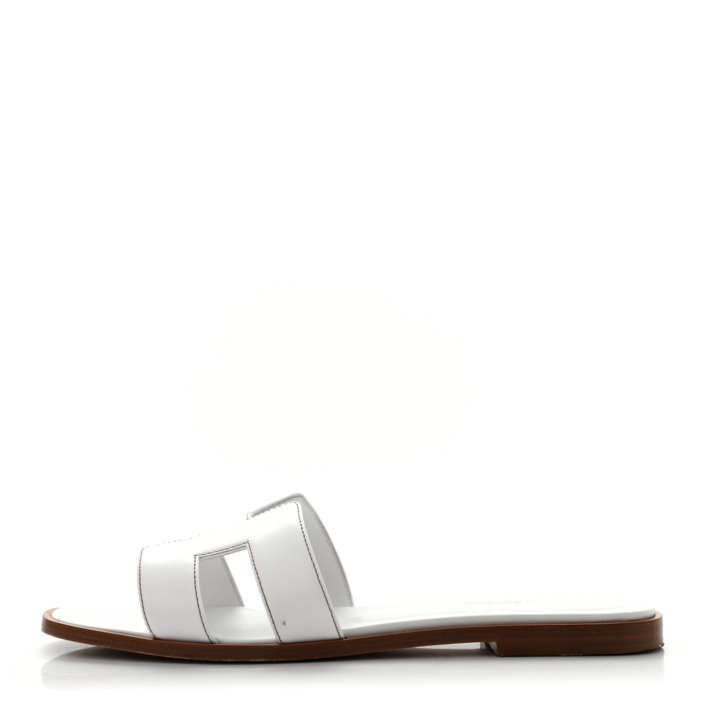 Box Calfskin Oran Sandals 39 White