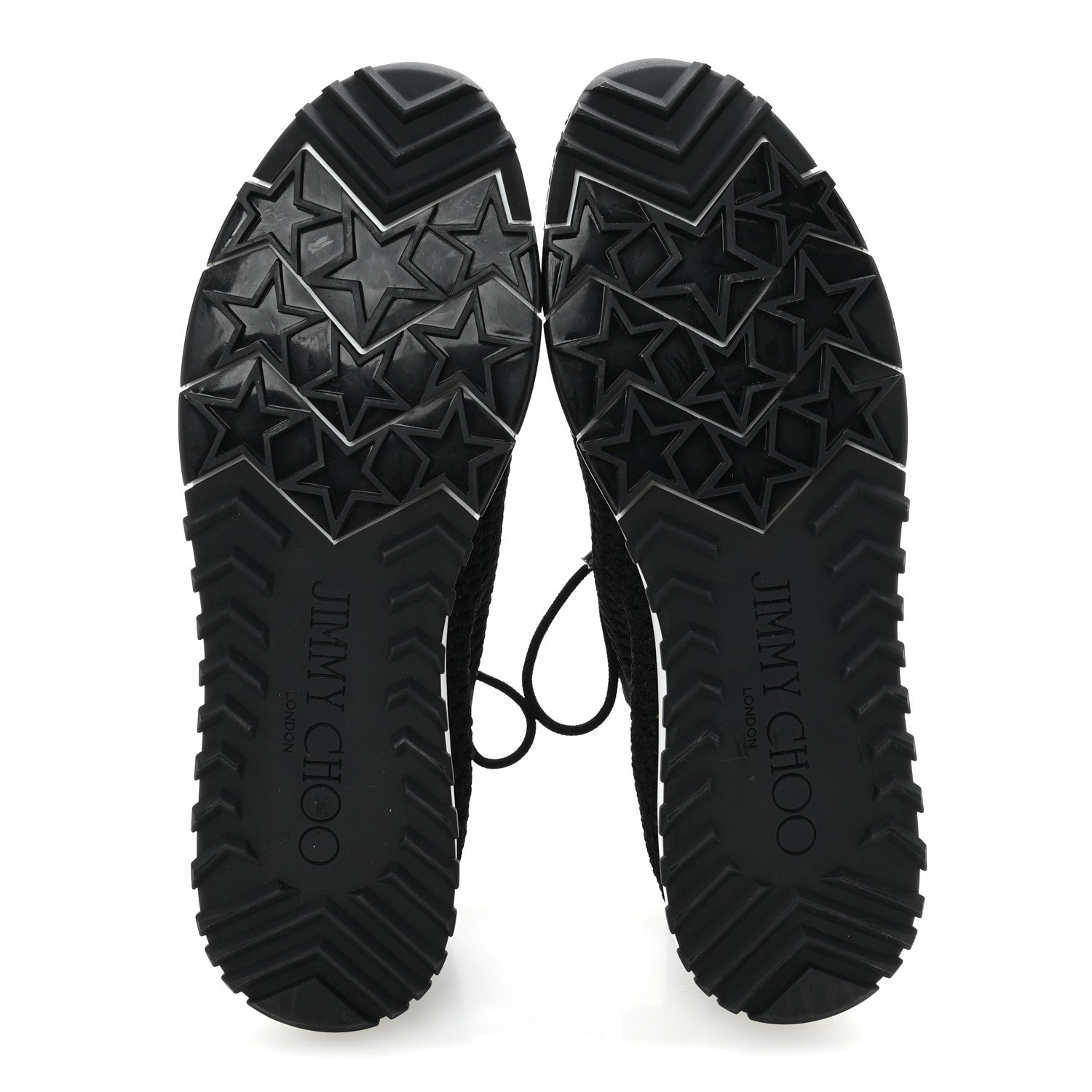 Jimmy Choo Veles Knit Pearly Lace Up Sneaker 40 Black 6 of 9