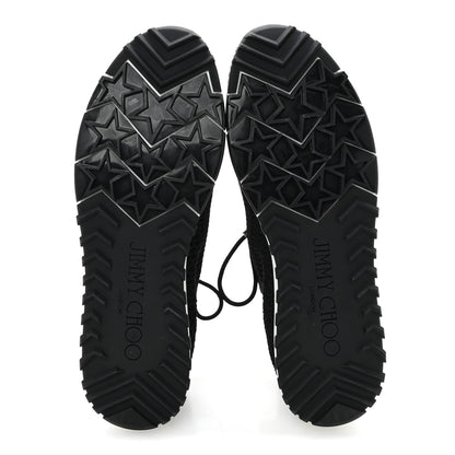 Jimmy Choo Veles Knit Pearly Lace Up Sneaker 40 Black 6 of 9