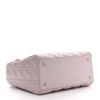Christian Dior Lambskin Cannage Medium Lady Dior Light Pink 4 of 11