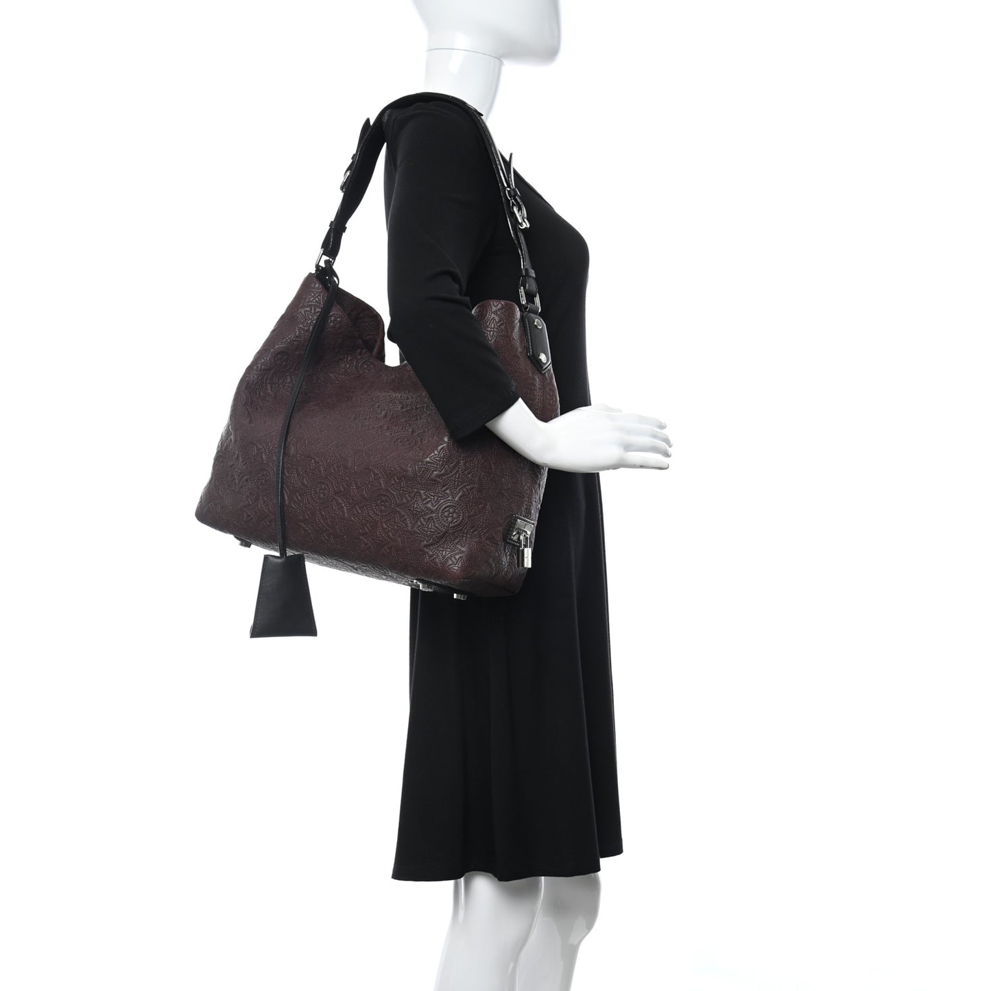 Monogram Lambskin Antheia Hobo PM Chocolat