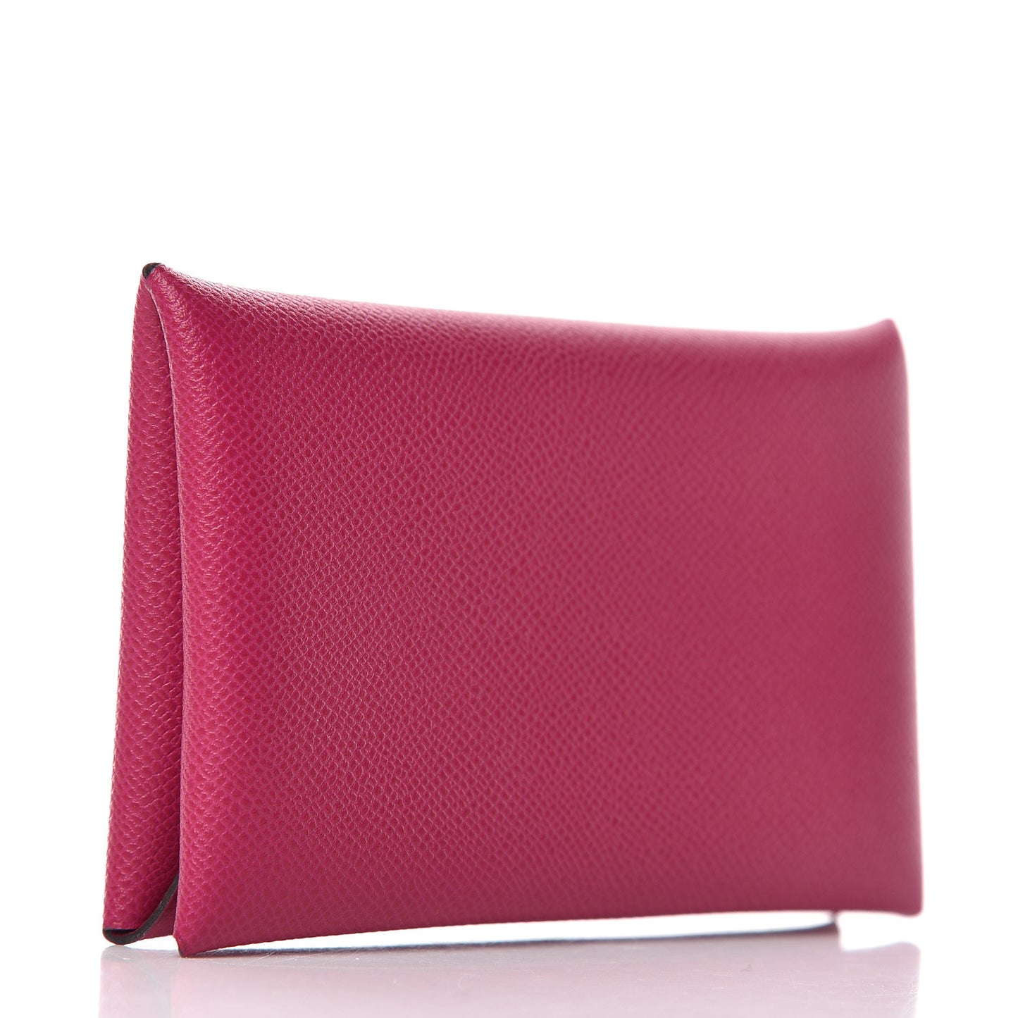 Grained Monsieur Calvi Card Case Rose Pourpe