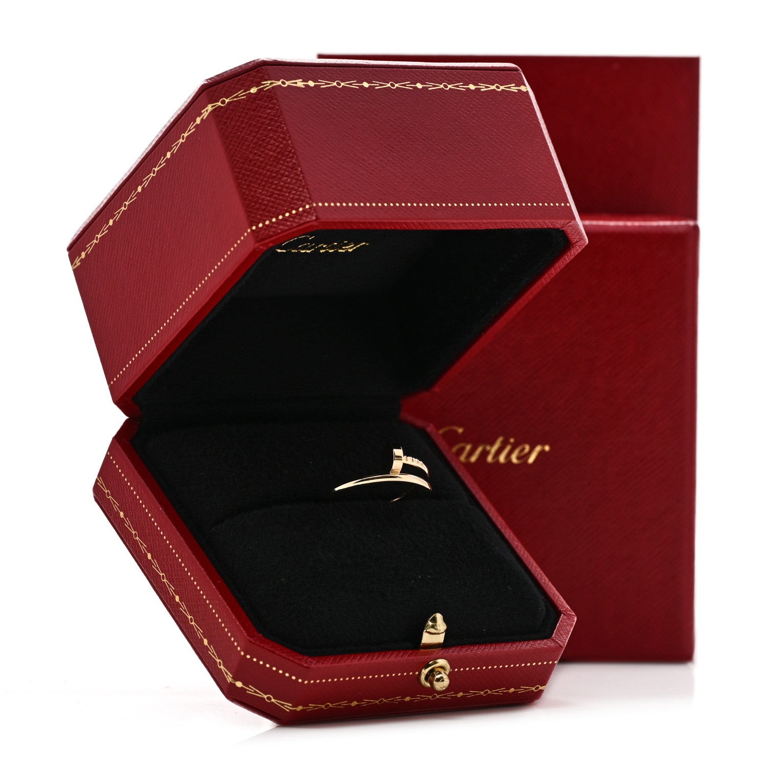 Cartier 18K Yellow Gold Small Juste Un Clou Ring 53 6.25 6 of 6