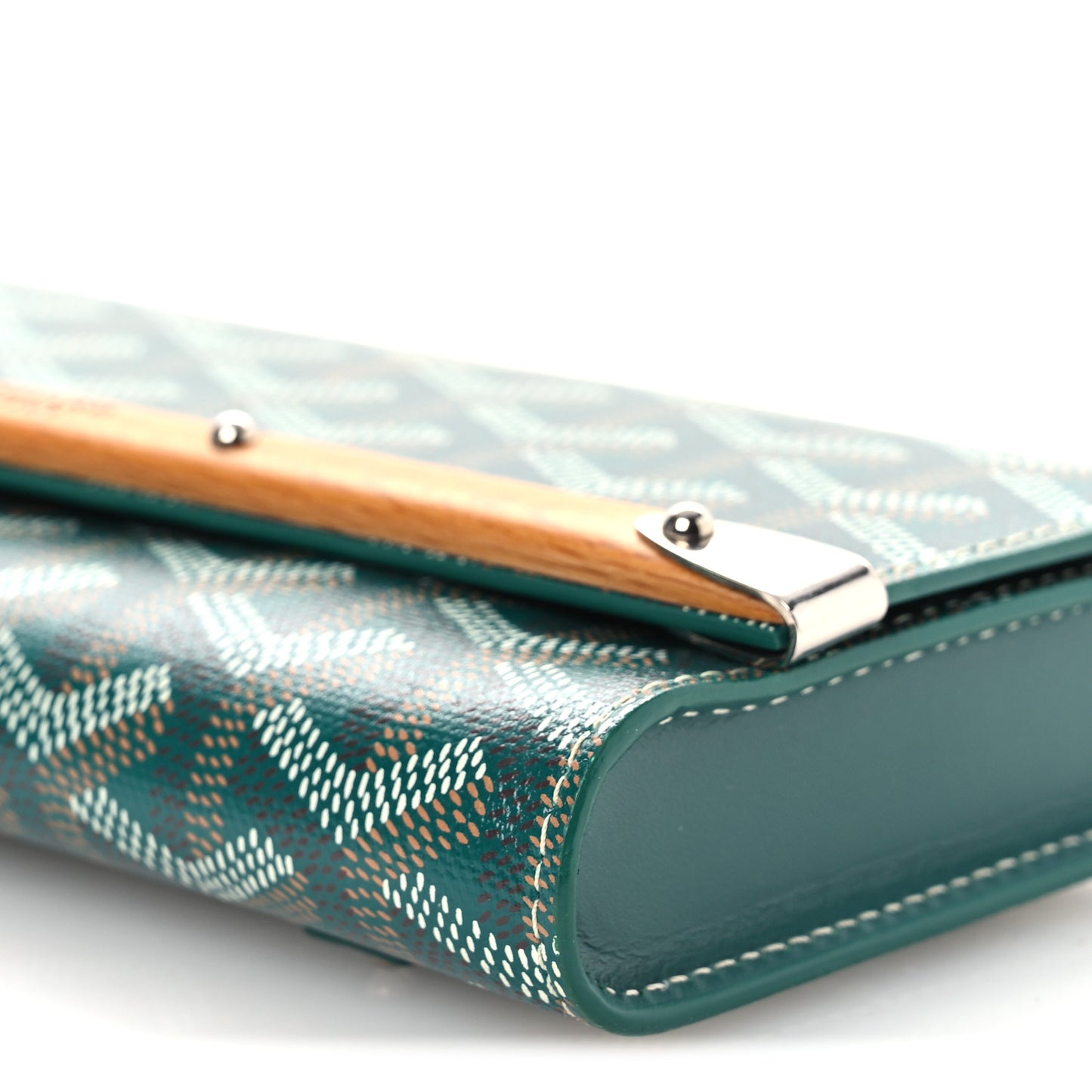 Goyardine Monte Carlo Bois Clutch Green