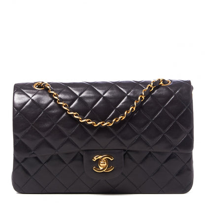 Chanel Lambskin Quilted Medium Double Flap Black 1 of 9