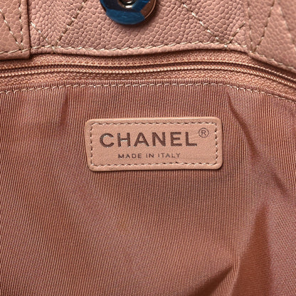 Chanel Caviar Quilted Shopping Tote Pink 6 of 11