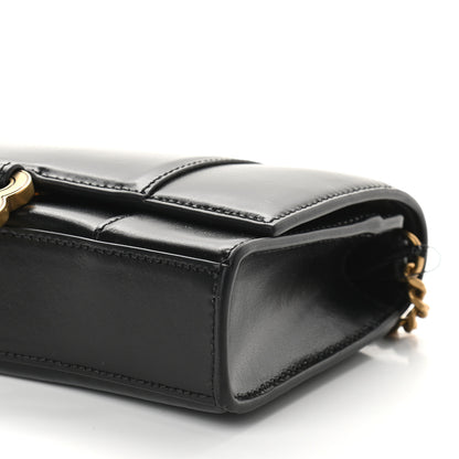 Balenciaga Shiny Box Calfskin Hourglass Chain Bag Black 8 of 8