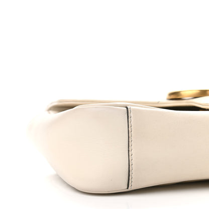 Gucci Calfskin Matelasse Mini GG Marmont Shoulder Bag White 8 of 11