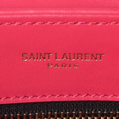 Saint Laurent Calfskin Y Quilted Monogram Toy Loulou Crossbody Bag Freesia 10 of 10