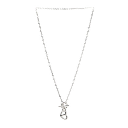 Hermes Sterling Silver Chaine D'Ancre Heart Toggle Necklace 3 of 6