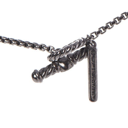 David Yurman Sterling Silver Black Onyx Hematite Elements Chain Necklace 5 of 6