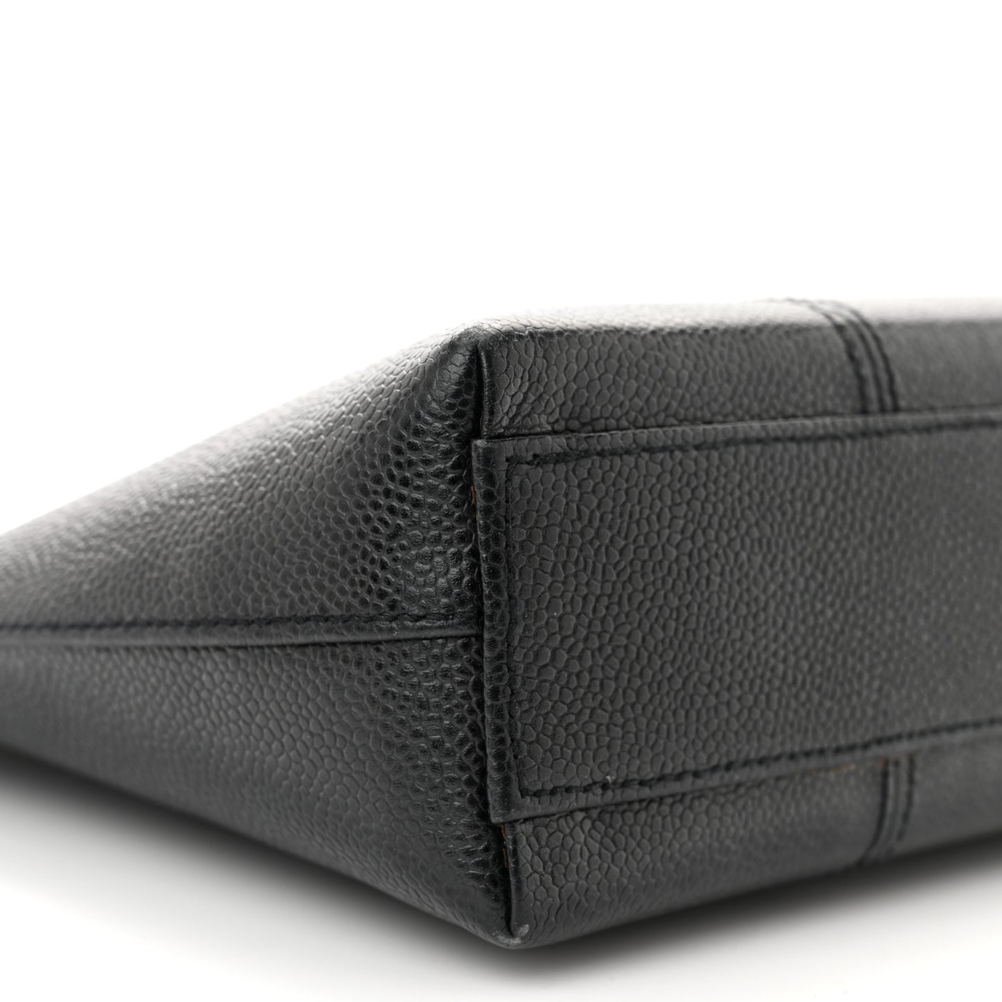 Grained Calfskin Bijoux Chain Shoulder Bag Black