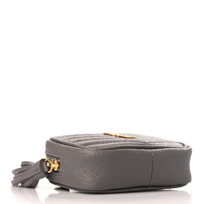 Saint Laurent Grain De Poudre Matelasse Monogram Baby Lou Camera Bag Fog 4 of 10