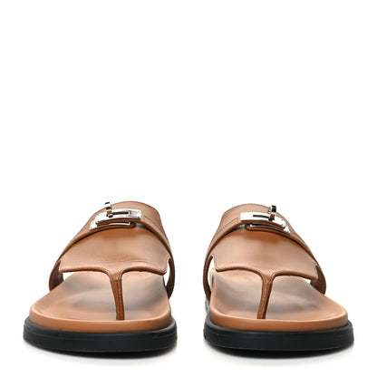 Hermes Calfskin Womens Empire Sandals 38 Naturel 2 of 9