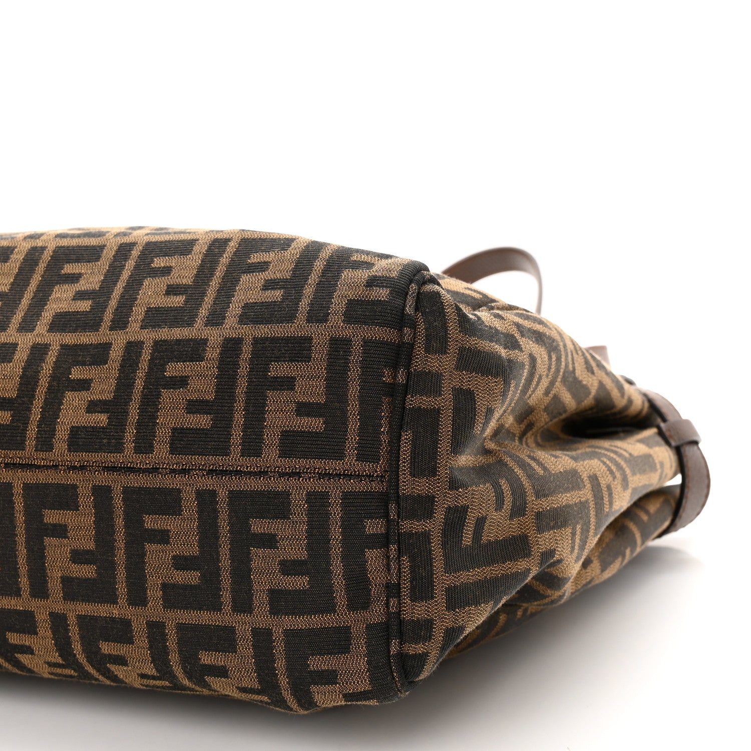 Fendi Zucca Vitello Artic Tote Tobacco 9 of 10