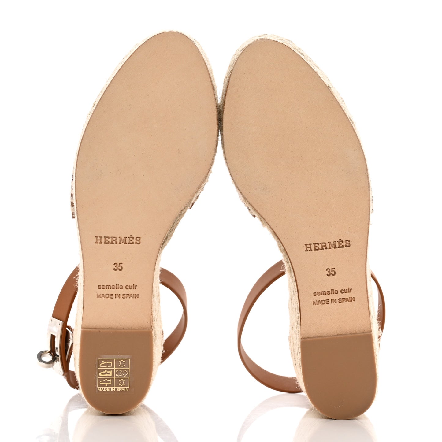 Calfskin Tipoli Espadrille Wedge Sandals 35 Gold
