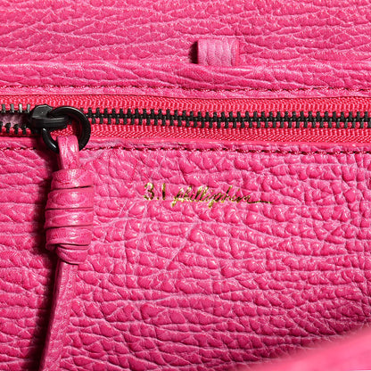 3.1 Phillip Lim 3.1 Textured Calfskin Large Pashli Satchel Bright Fuchsia 6 of 11