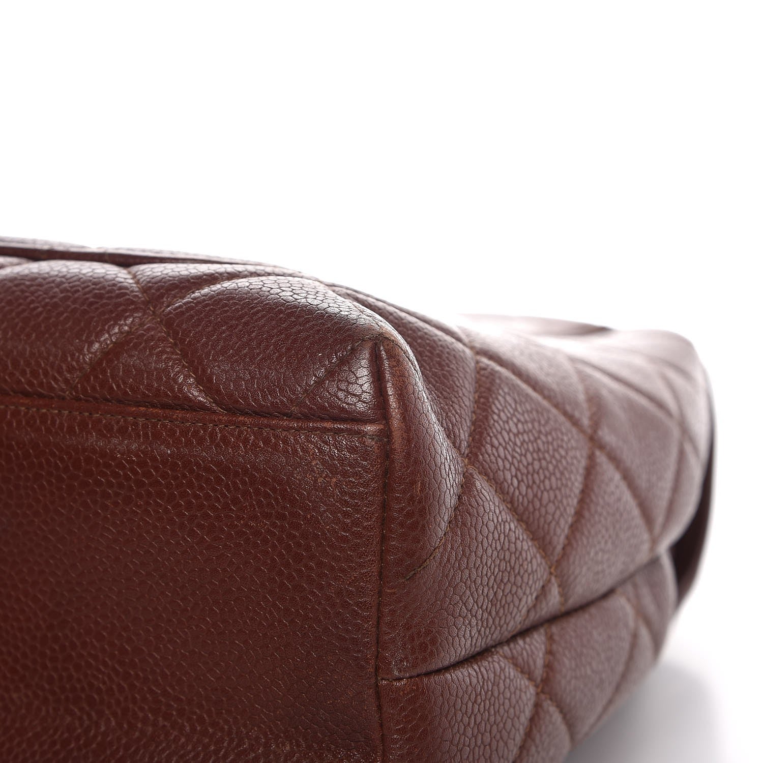 Chanel Caviar Quilted Jumbo Kelly Flap Brown 13 of 22