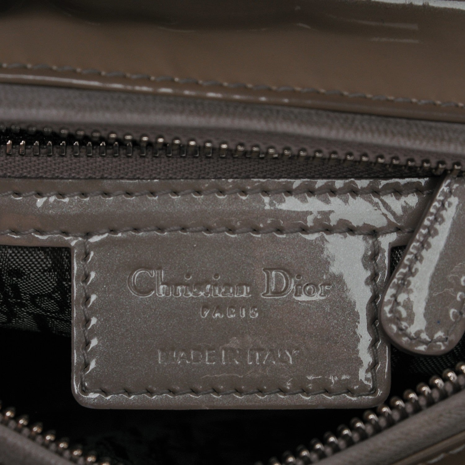 Christian Dior Patent Cannage Medium Lady Dior Grey 6 of 10