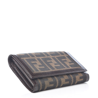 Fendi Zucca Compact Wallet Tobacco 3 of 5