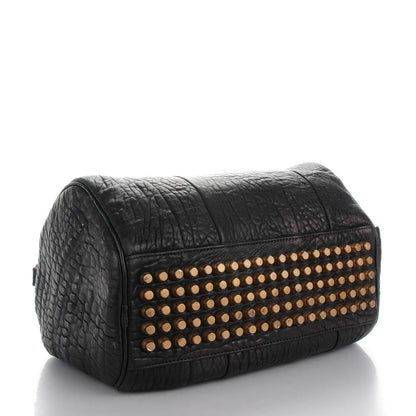 Alexander Wang Pebbled Lambskin Rocco Black Antique Brass Hardware 4 of 6