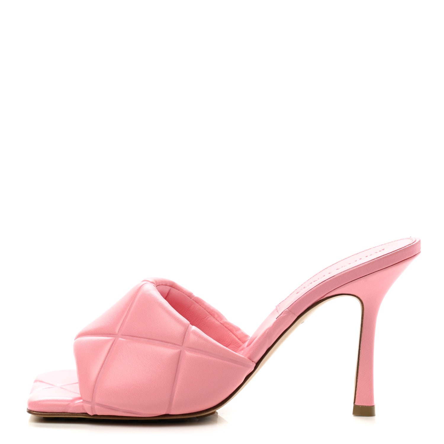 Bottega Veneta Nappa Quilted Rubber Lido Mule Sandals 39 Blossom 1 of 8