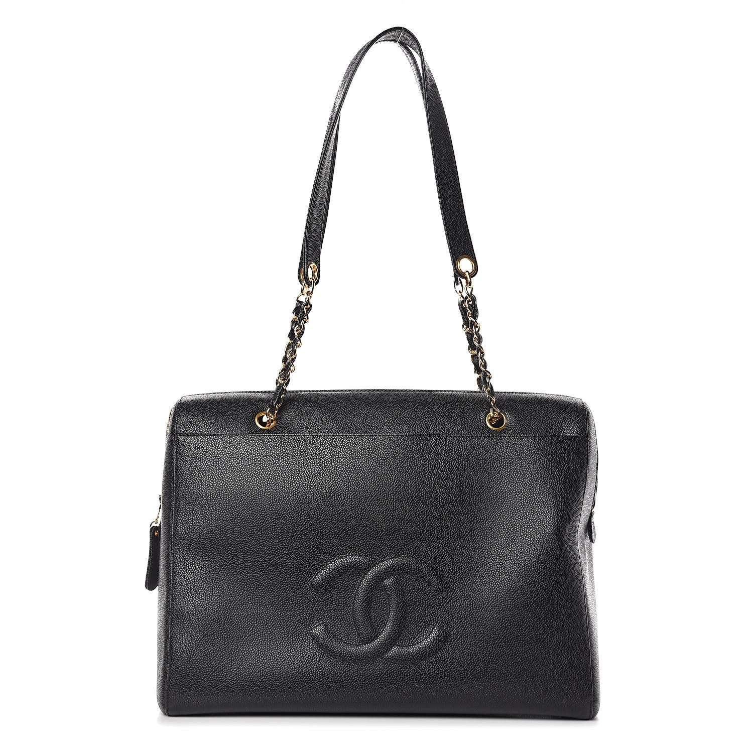 Chanel Caviar Large CC Shoulder Bag Black 1 of 15