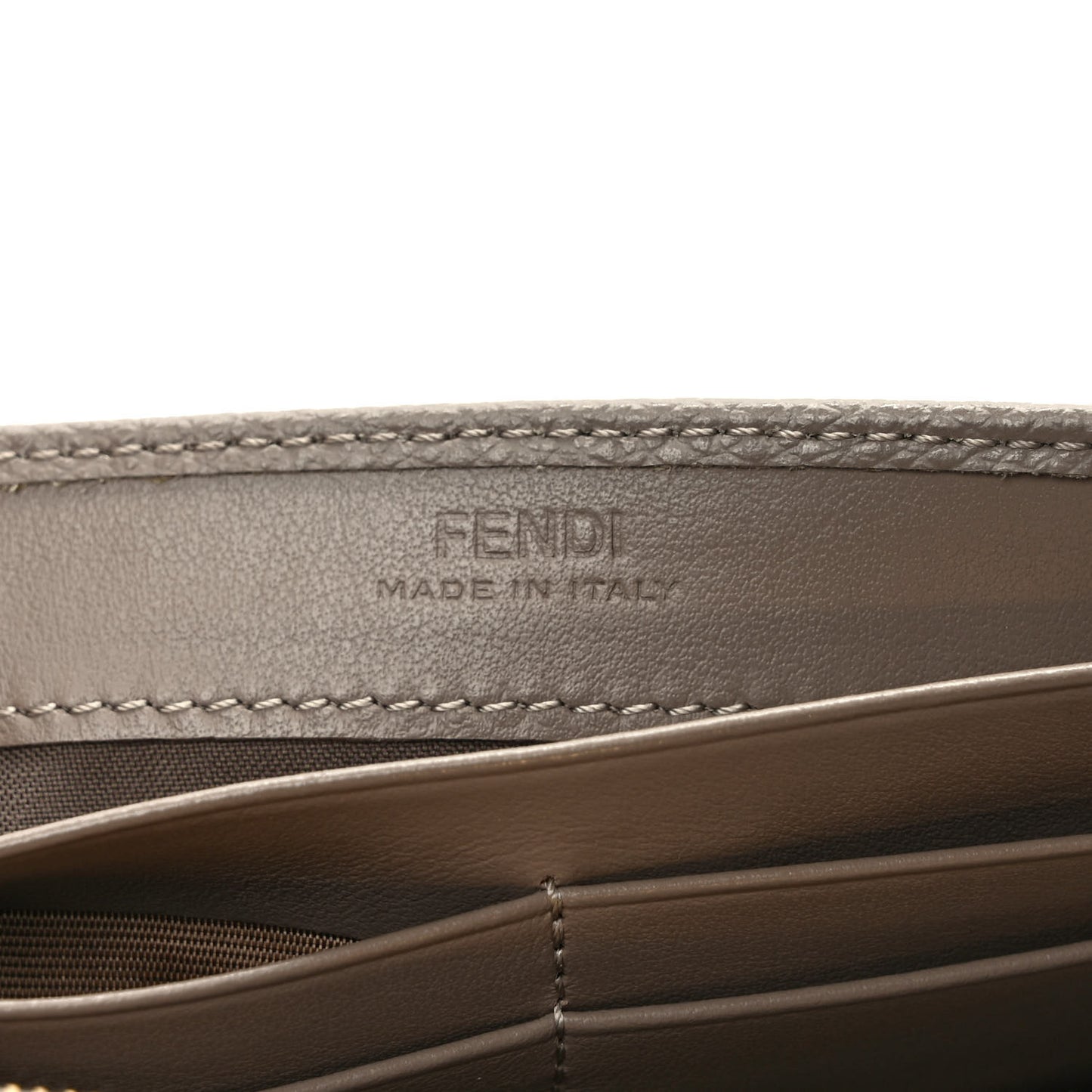 Vitello Cruise F is Fendi Continental Envelope Wallet on Chain Tortora