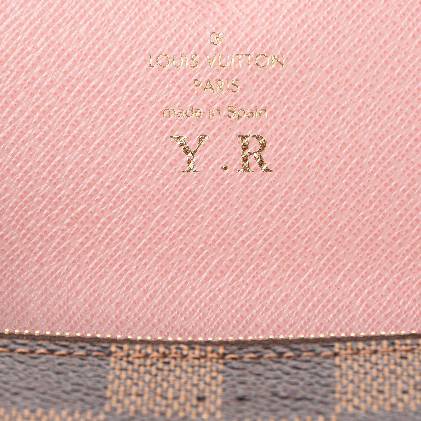 Damier Ebene Caissa Wallet Rose Ballerine