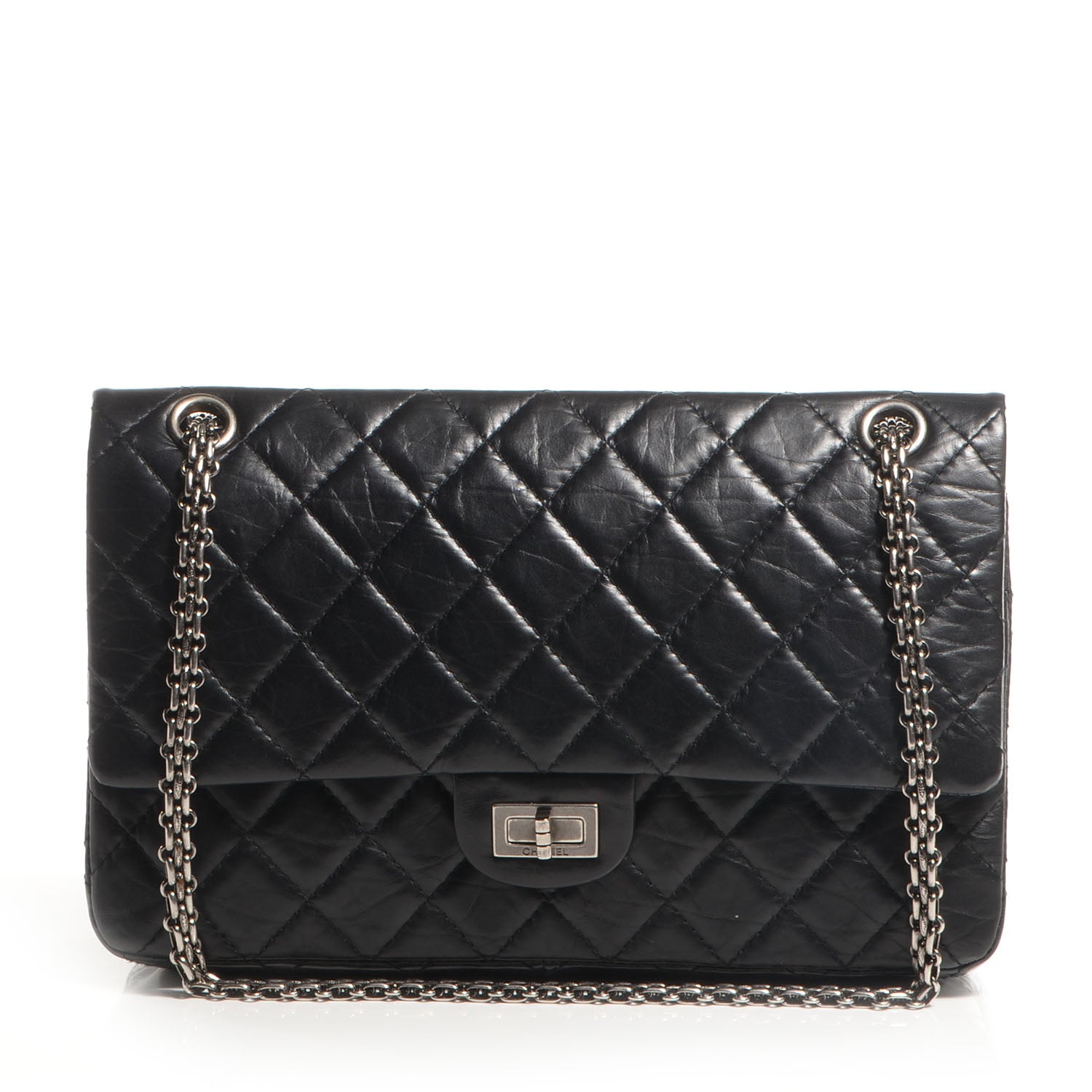 Chanel Aged Calfskin Quilted 2.55 Reissue 226 Flap Black 1 of 7