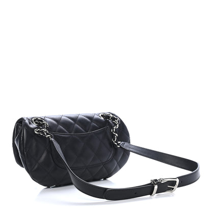 Chanel Calfskin Quilted CC Uniform Flap Belt Bag Black 3 of 9