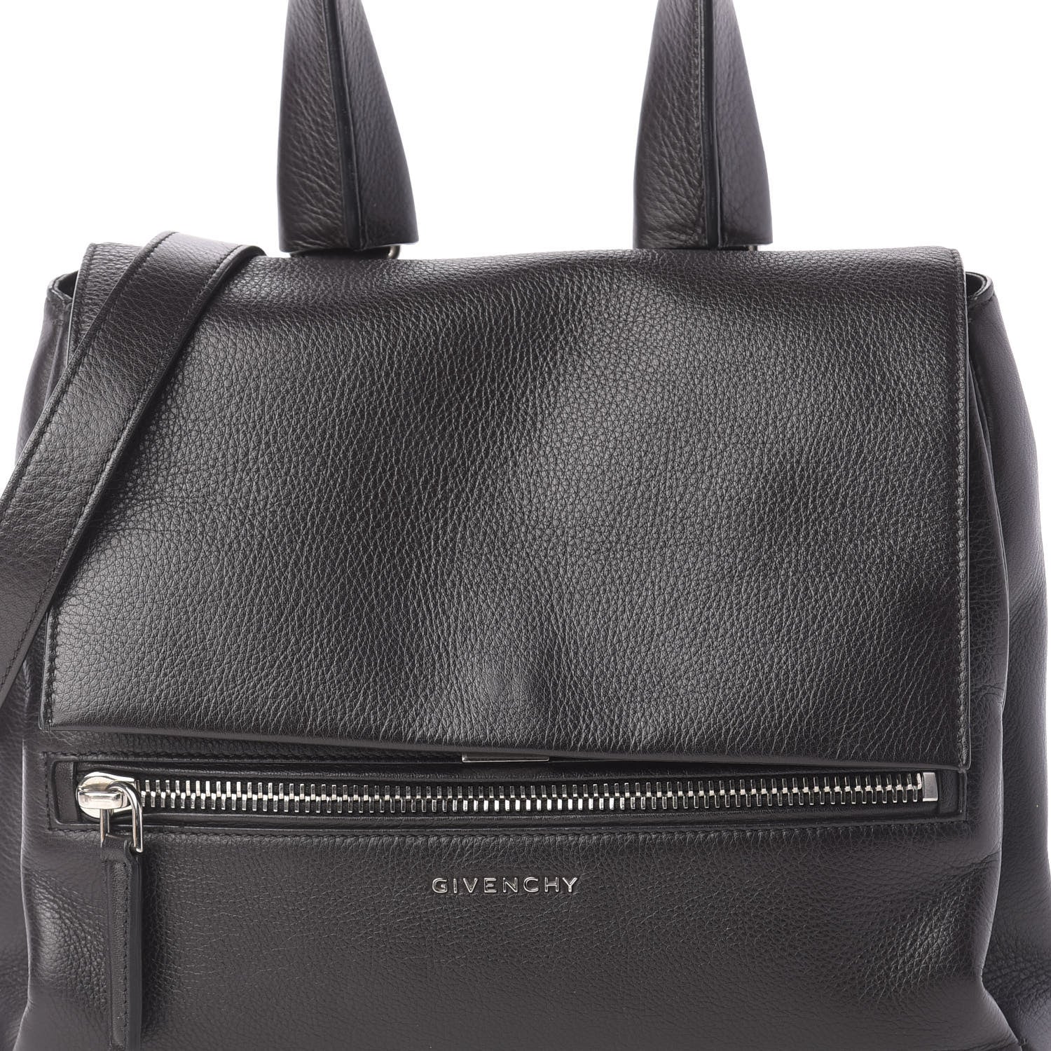 Givenchy Calfskin Small Pandora Pure Flap Bag Black 10 of 10