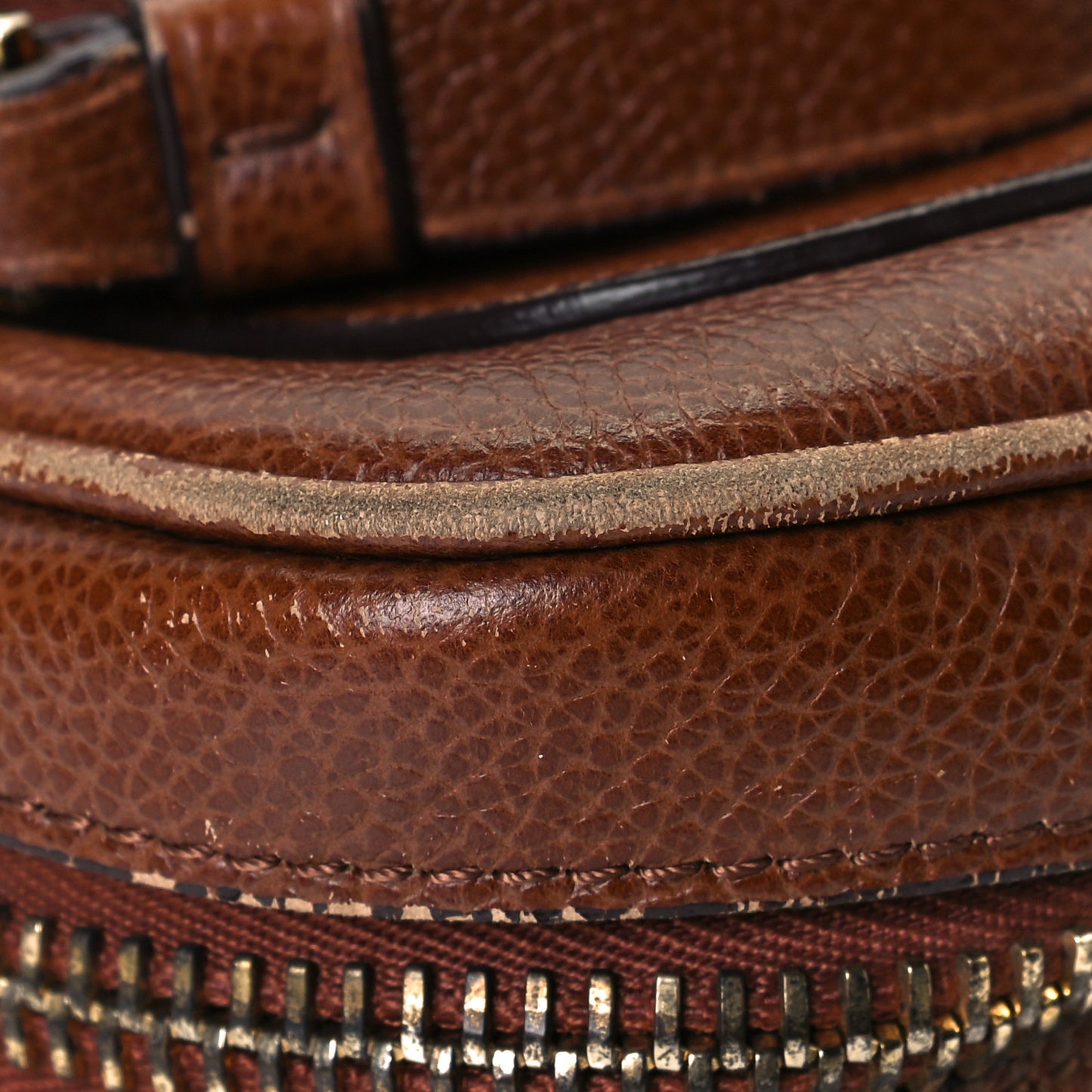 Pebbled Calfskin Mini Jennifer Crossbody Bag Caramel