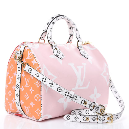 Louis Vuitton Monogram Giant Speedy Bandouliere 30 Rouge 3 of 8