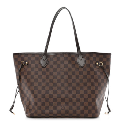 Louis Vuitton Damier Ebene Neo Neverfull MM Rose Ballerine 1 of 10