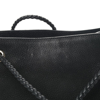 Gucci Calfskin Medium Braided Handle Gifford Tote Black 6 of 6