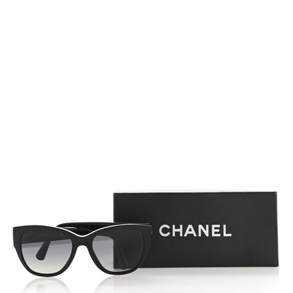 Chanel Acetate Polarized Butterfly CC Sunglasses 5412 Black 8 of 8