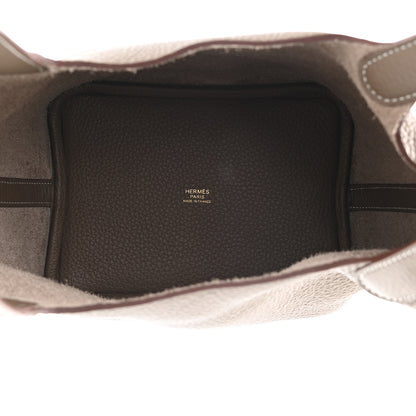 Hermes Taurillon Clemence Picotin Lock 18 PM Etoupe 5 of 11