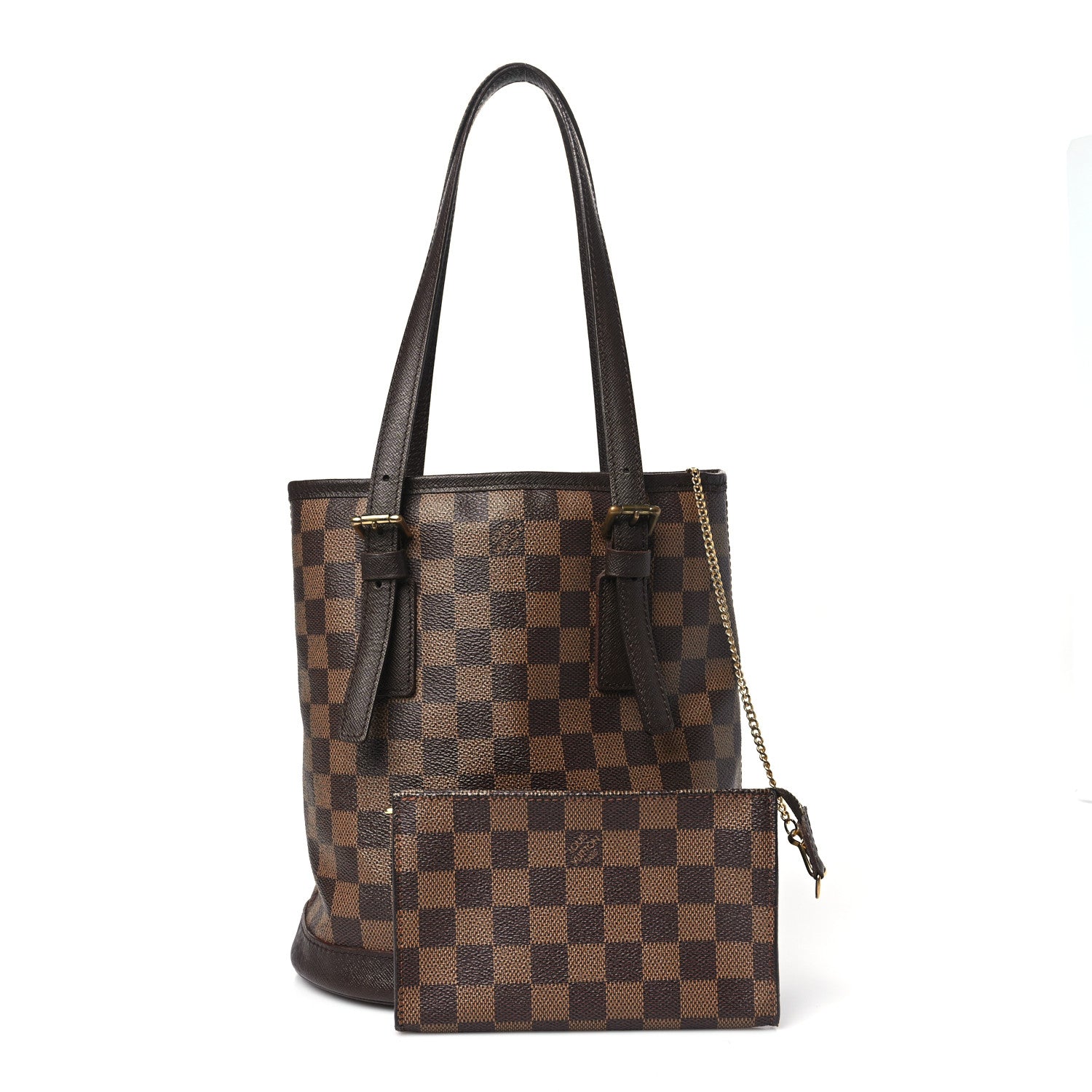Louis Vuitton Damier Ebene Marais Bucket 23 3 of 10