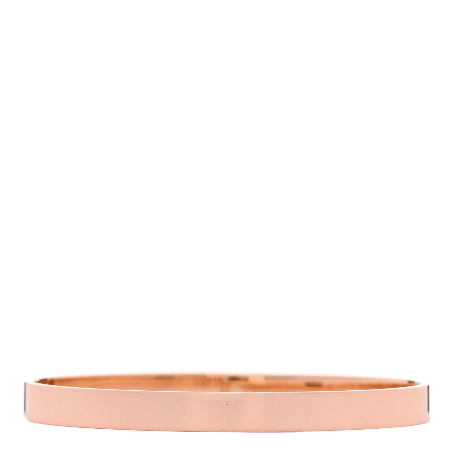 Hermes 18K Rose Gold Diamond PM Kelly Pave Bracelet SH 2 of 3