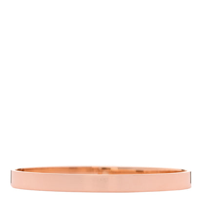 Hermes 18K Rose Gold Diamond PM Kelly Pave Bracelet SH 2 of 3