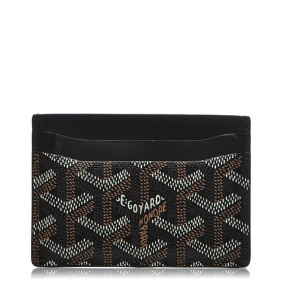 Goyard Goyardine Saint Sulpice Card Holder Black 1 of 6