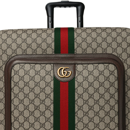 Gucci GG Supreme Monogram Web Medium Savoy Trolley Beige Ebony 8 of 10