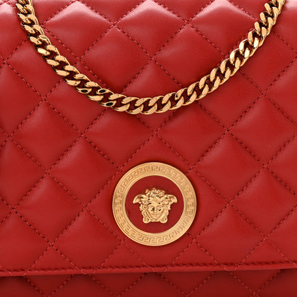 Versace Nappa Quilted Medusa Chain Crossbody Red 7 of 9