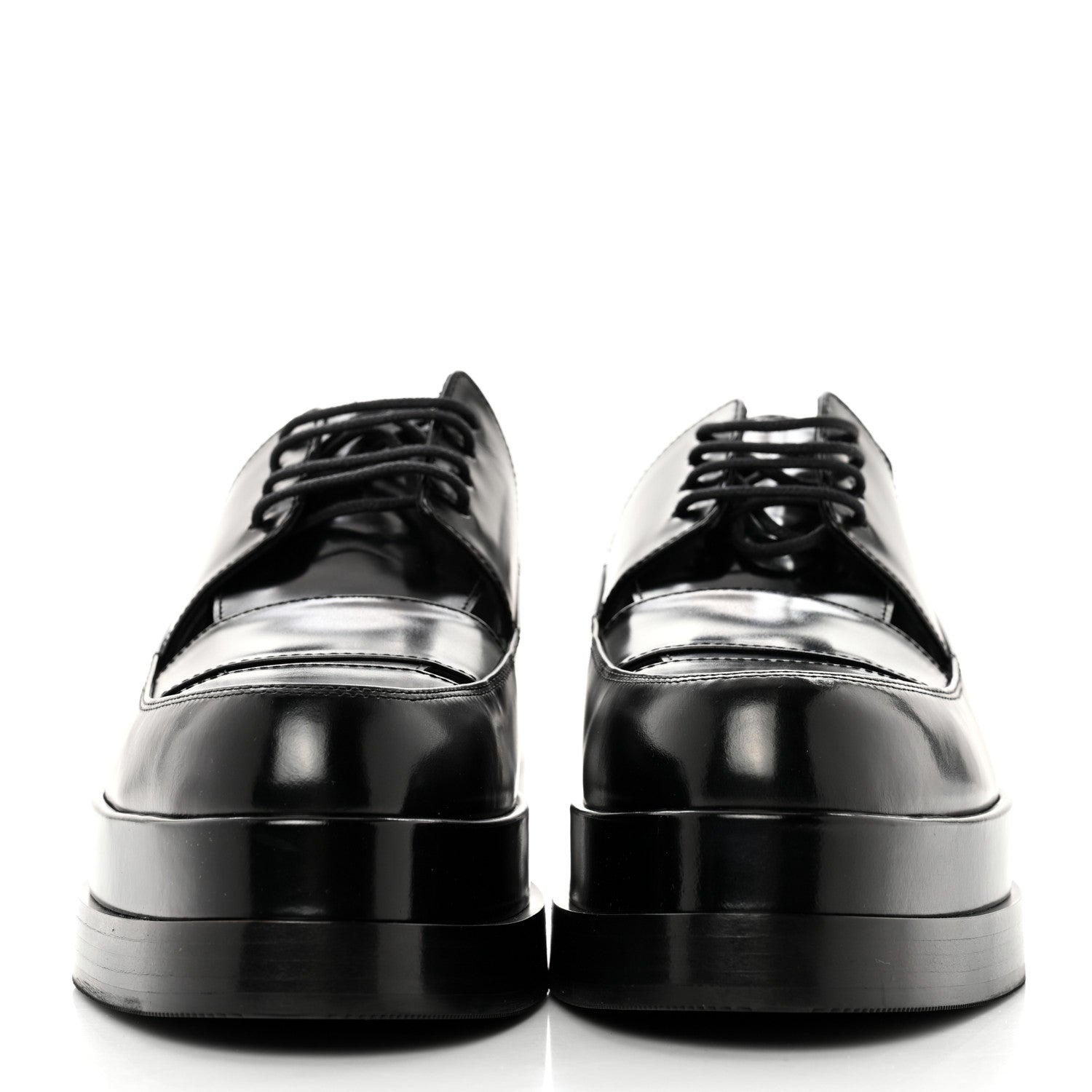 Hermes Glossed Calfskin Galilee Loafers 39 Black 2 of 9