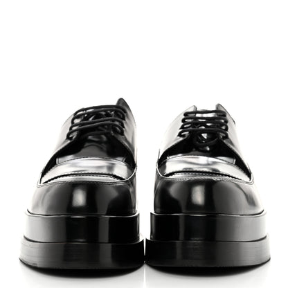 Hermes Glossed Calfskin Galilee Loafers 39 Black 2 of 9