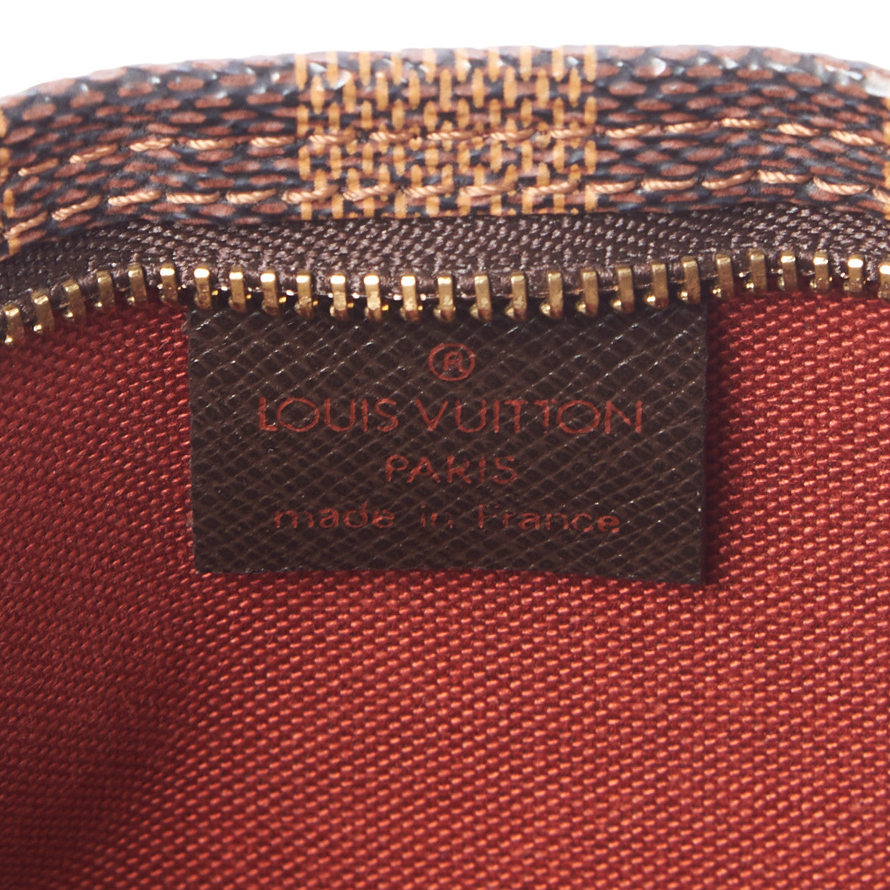 Damier Ebene Trousse Make Up Bag Pochette