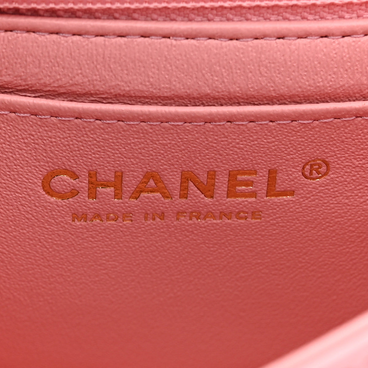 Chanel Lambskin Quilted Mini Rectangular Flap Light Pink 5 of 10