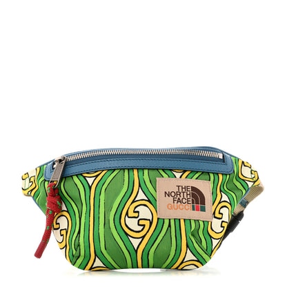 Gucci X THE NORTH FACE Econyl Nylon Belt Bag Green 1 of 9
